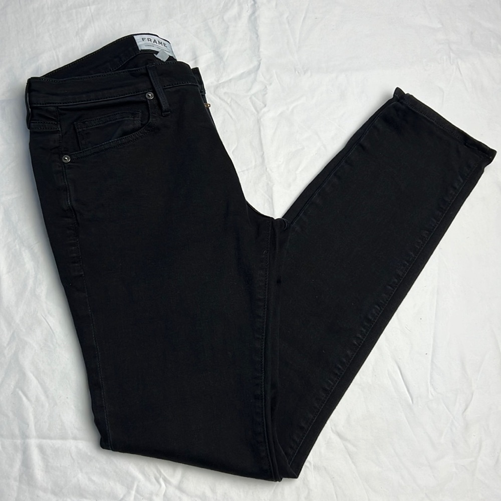 Frame Denim L’Homme Skinny Black Jeans